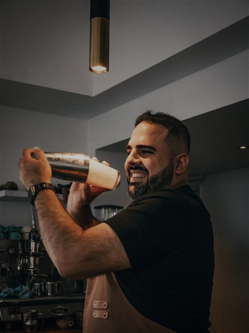 Cocktails being made behind the bar at Mimosa